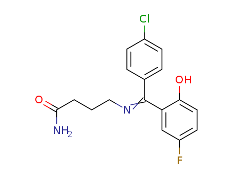 (E)-4-((4-Chlorophenyl)(5-fluoro-2-hydroxyphenyl)methyleneamino)butanamide