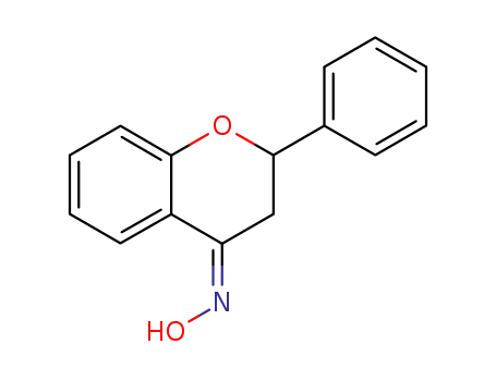 Molecular Structure of 2860-05-1 ((4E)-2-phenyl-2,3-dihydro-4H-chromen-4-one oxime)