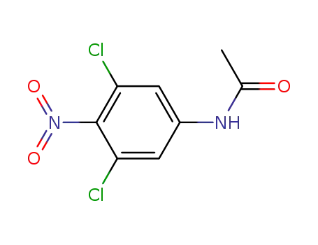 Molecular Structure of 5942-05-2 (acetic acid-(3,5-dichloro-4-nitro-anilide))