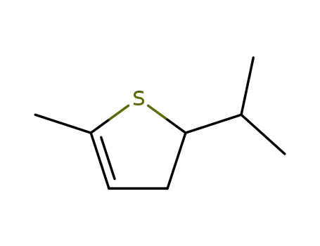 Molecular Structure of 75066-71-6 (2-isopropyl-5-methyl-2,3-dihydro-thiophene)