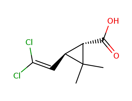 Molecular Structure of 55701-09-2 (1S-trans-Permethrinic acid)