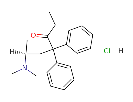 Molecular Structure of 15284-15-8 (S(+)-METHADONE HYDROCHLORIDE)