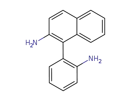 Molecular Structure of 93013-27-5 ([1-(2-aminophenyl)naphthalen-2-yl]amine)