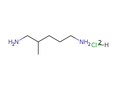 Molecular Structure of 34813-63-3 (1,5-Pentanediamine, 2-methyl-, dihydrochloride)
