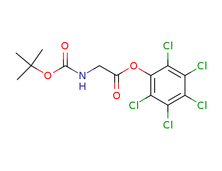 Glycine, N-[(1,1-dimethylethoxy)carbonyl]-, pentachlorophenyl ester