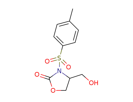 Molecular Structure of 1542230-77-2 (4-(hydroxymethyl)-3-tosyloxazolidin-2-one)