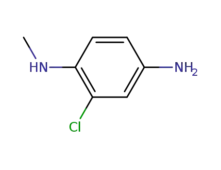 Molecular Structure of 6085-54-7 (2-Chloro-N1-methylbenzene-1,4-diamine)