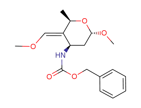 methyl 3-(benzyloxycarbonyl)amino-4-(E)-methoxymethylene-2,3,4,6-tetradeoxy-α-D-arabino-hexopyranoside