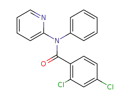 Molecular Structure of 87281-90-1 (2,4-Dichloro-N-phenyl-N-pyridin-2-yl-benzamide)