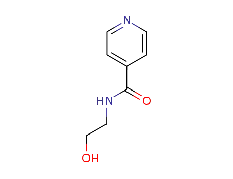 Molecular Structure of 6265-74-3 (N-(2-HYDROXYETHYL)ISONICOTINAMIDE, 99)