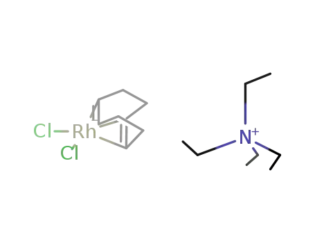 Molecular Structure of 120782-55-0 (tetraethyl ammonium [Rh(cyclooctadiene)(C<sub>10</sub>H<sub>9</sub>N<sub>3</sub>)2])