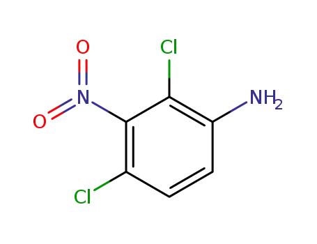 Molecular Structure of 129825-24-7 (2,4-dichloro-3-nitroaniline)