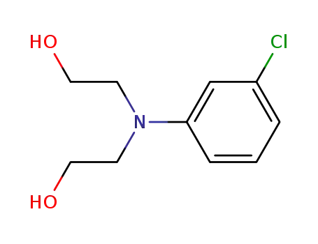 Molecular Structure of 92-00-2 (2,2'-(3-Chlorophenylimino)diethanol)
