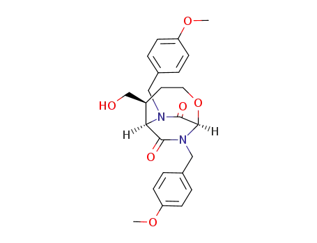8,10-bis(p-methoxybenzyl)-8,10-diaza-5-(hydroxymethyl)-2-oxabicyclo<4.2.2>decane-7,9-dione