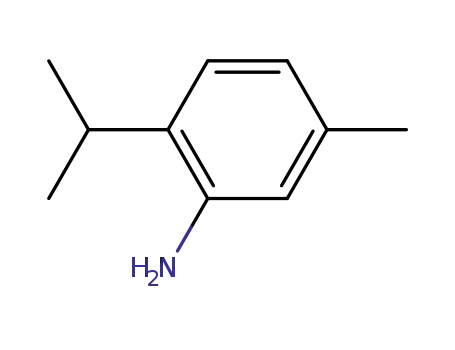 Molecular Structure of 2437-39-0 (2-isopropyl-5-methyl-aniline)