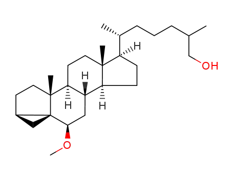 (R)-6-((1aR,3aR,3bS,5aR,6R,8aS,8bS,10R,10aR)-10-Methoxy-3a,5a-dimethyl-hexadecahydro-cyclopenta[a]cyclopropa[2,3]cyclopenta[1,2-f]naphthalen-6-yl)-2-methyl-heptan-1-ol