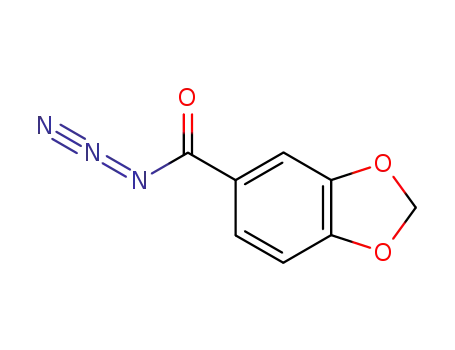 Molecular Structure of 54022-34-3 (benzo[d][1,3]dioxole-5-carbonyl azide)