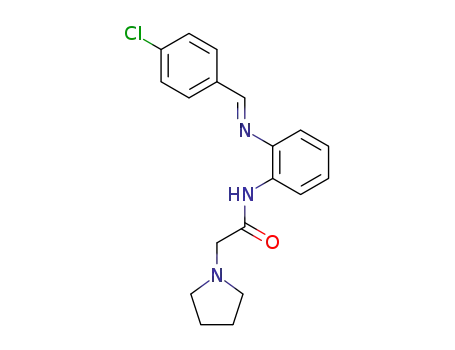 N-[2-[(4-chlorophenyl)methyleneamino]phenyl]-2-pyrrolidin-1-yl-acetamide