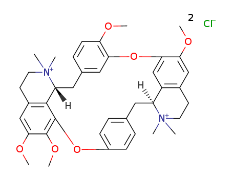 13H-4,6:21,24-Dietheno-8,12-metheno-1H-pyrido[3',2':14,15][1,11]dioxacycloeicosino[2,3,4-ij]isoquinolinium,2,3,13a,14,15,16,25,25a-octahydro-9,18,19,29-tetramethoxy-1,1,14,14-tetramethyl-,chloride (1: