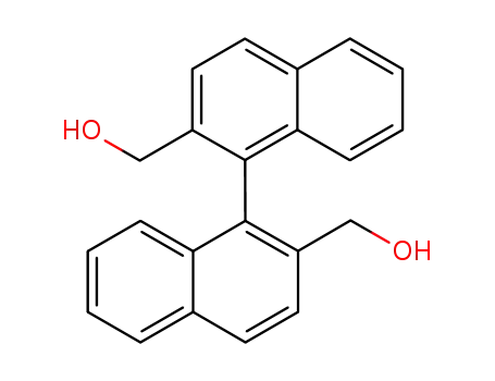 Molecular Structure of 78038-79-6 ((+/-)-2,2'-bis(hydroxymethyl)-1,1'-binaphthyl)