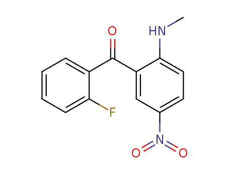 Benzophenone, 2-fluoro-2-methylamino-5-nitro