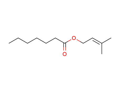 Heptanoic acid,3-methyl-2-buten-1-yl ester