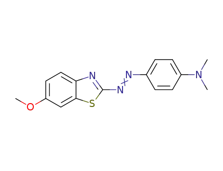 Benzenamine, 4-[(6-methoxy-2-benzothiazolyl)azo]-N,N-dimethyl-