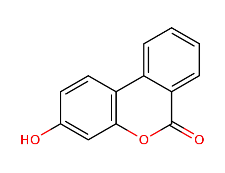 Molecular Structure of 1139-83-9 (3-HYDROXY-6H-DIBENZO[B,D]PYRAN-6-ONE)