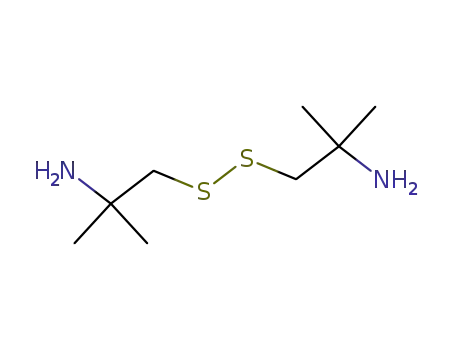 Molecular Structure of 4424-49-1 (2-(2-Amino-2-methyl-propyldisulfanyl)-1,1-dimethyl-ethylamine)
