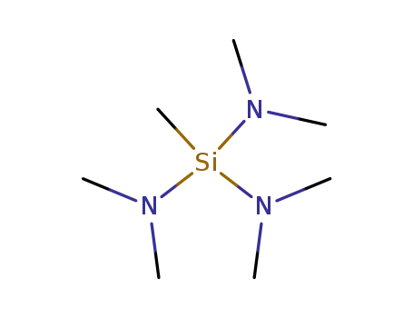 Molecular Structure of 3768-57-8 (TRIS(DIMETHYLAMINO)METHYLSILANE)