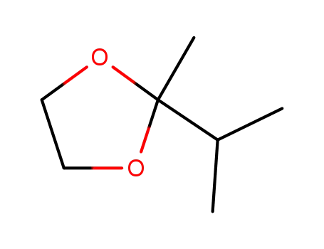 Molecular Structure of 4405-16-7 (2-METHYL-2-ISOPROPYL-1,3-DIOXOLANE)