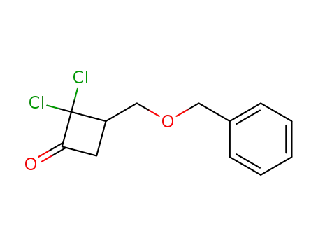Molecular Structure of 172324-66-2 (Cyclobutanone, 2,2-dichloro-3-[(phenylmethoxy)methyl]-)