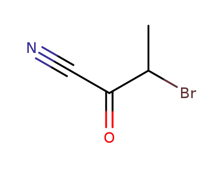Molecular Structure of 70688-37-8 (Butanenitrile,  3-bromo-2-oxo-)