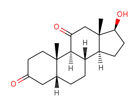 Molecular Structure of 1420-71-9 (11-keto-5β-dihydrotestosterone)