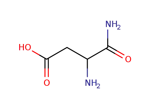 Molecular Structure of 498-25-9 (3,4-Diamino-4-oxobutyric acid)