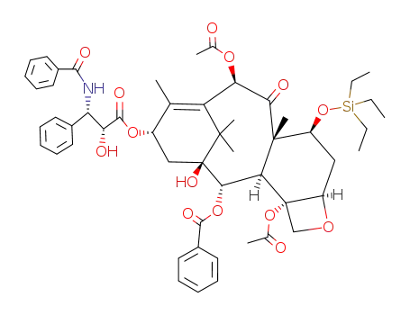 Molecular Structure of 148930-55-6 (7-O-(Triethylsilyl) Paclitaxel)