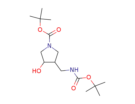 4-Boc-aminomethyl-3-hydroxy-1-N-Boc-pyrrolidine