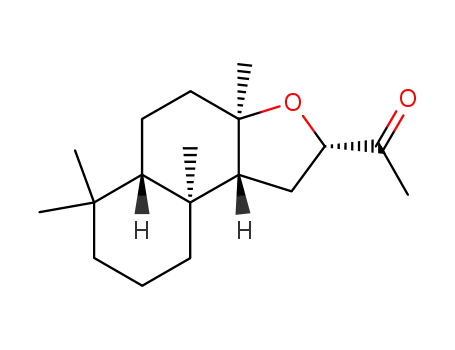 Molecular Structure of 64681-71-6 (14,15-bisnor-8α,12S-epoxylabdan-13-one)