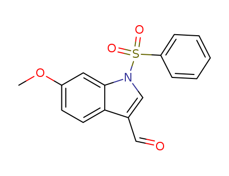 1H-Indole-3-carboxaldehyde, 6-methoxy-1-(phenylsulfonyl)-