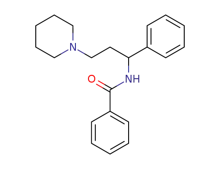 Molecular Structure of 20537-22-8 (N-[1-phenyl-3-piperidinopropyl]benzamide)