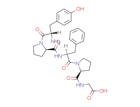 Molecular Structure of 82289-40-5 (Glycine, N-[1-[N-(1-L-tyrosyl-D-prolyl)-L-phenylalanyl]-L-prolyl]-)