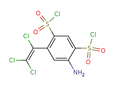 Molecular Structure of 60285-85-0 (4-amino-6-(trichlorovinyl)benzene-1,3-disulphonyl dichloride)