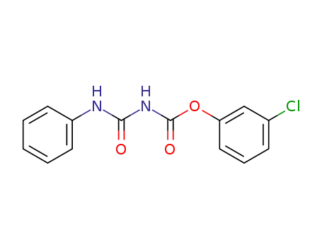 Molecular Structure of 87343-75-7 (Carbamic acid, [(phenylamino)carbonyl]-, 3-chlorophenyl ester)
