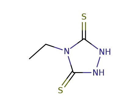 Molecular Structure of 13625-52-0 (4-ethyl-[1,2,4]triazolidine-3,5-dithione)