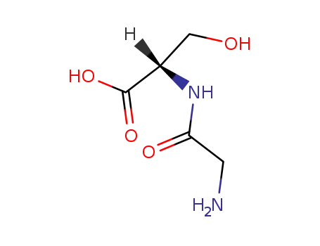 Molecular Structure of 7361-43-5 (GLYCYL-L-SERINE)