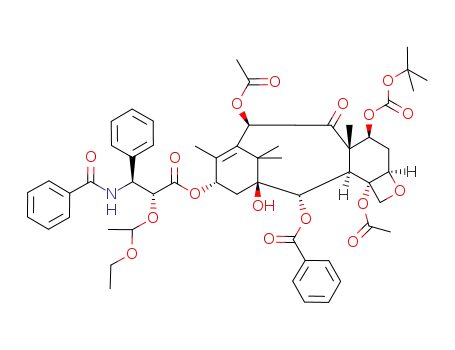 Molecular Structure of 1191932-99-6 (7-Boc-2'-(1-ethoxyethyl)-paclitaxel)