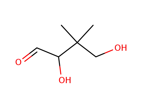 Molecular Structure of 13199-26-3 (2,4-dihydroxy-3,3-dimethyl-butyraldehyde)