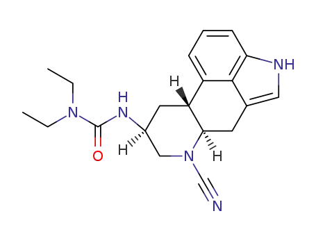 Molecular Structure of 96860-91-2 (1-<(5R,8S,10R)-6-cyano-8-ergolinyl>-3,3-diethylurea)