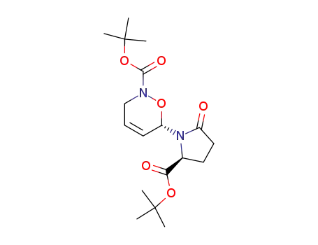 t-butyl (6S)-6-[(5'S)-5'-t-butyloxycarbonyl-2'-oxo-pyrrolidin-1'-yl]-3,6-dihydro-2H-1,2-oxazine-2-carboxylate