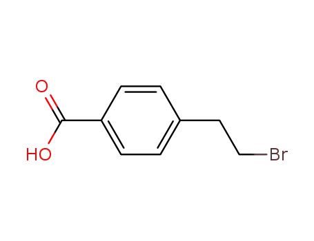 Molecular Structure of 52062-92-7 (4-(2-BROMOETHYL)BENZOIC ACID)